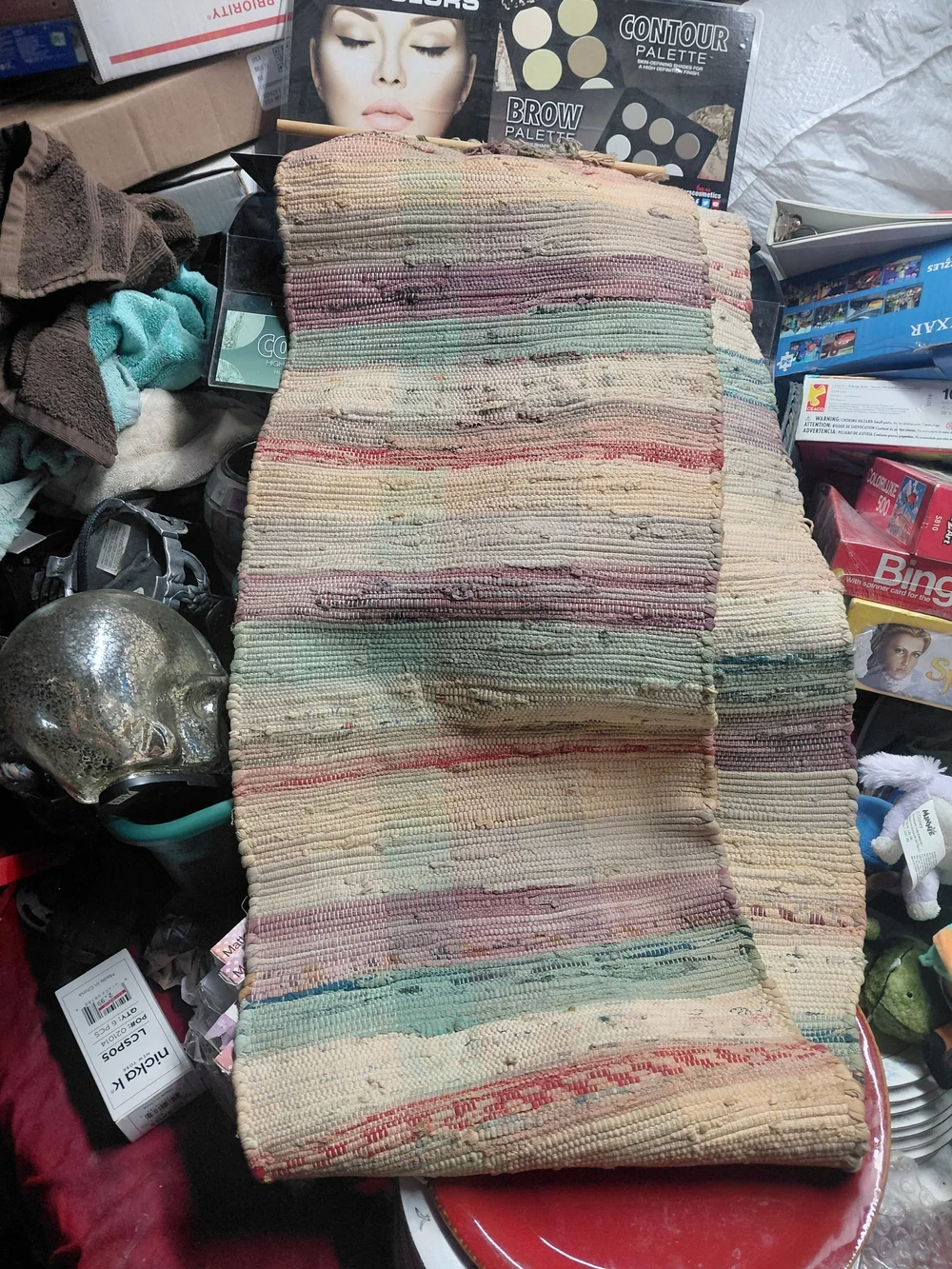 Handwoven Pastel Stripe Wall Tapestry - Unbranded